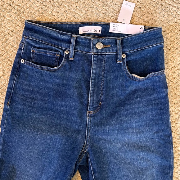 NWT Loft The Skinny High Rise Curvy Jeans - Picture 3 of 7